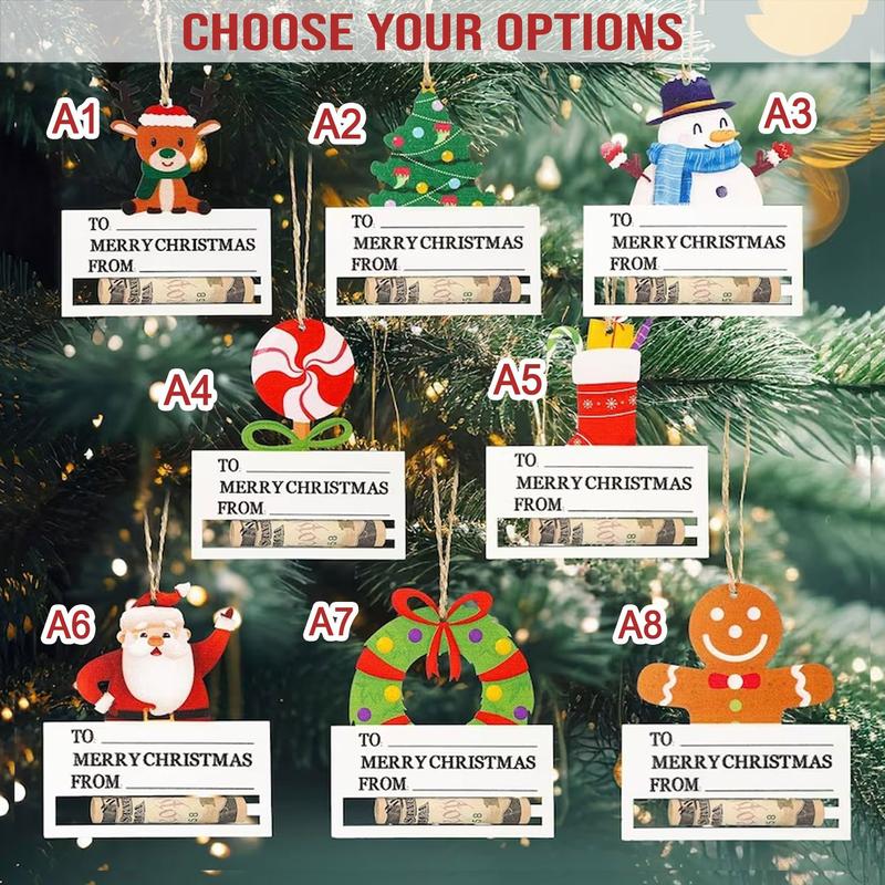 🔥ON SALE🔥Wood Christmas Cash Holders