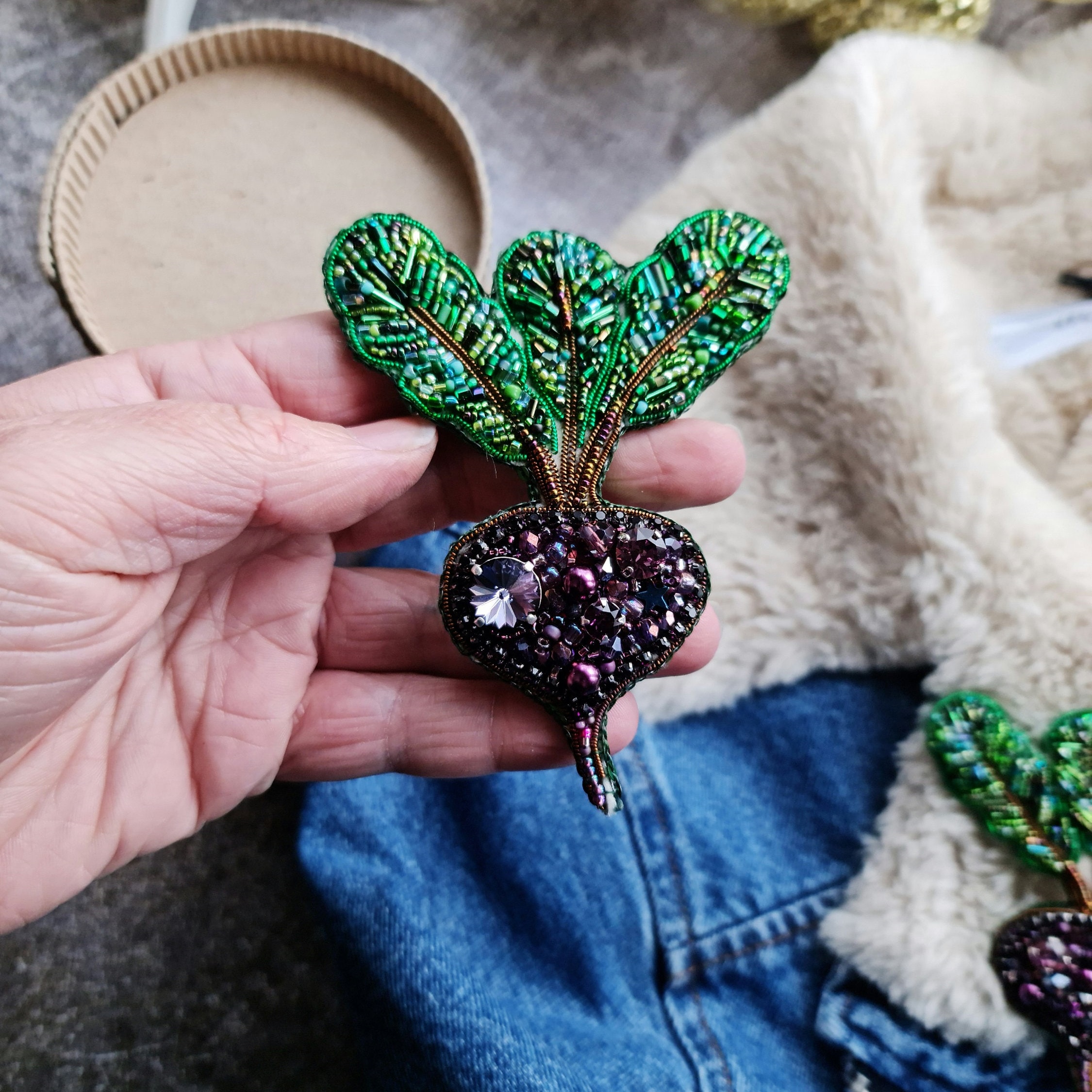🔥ON SALE🔥Christmas Tree Pin Beaded Brooch