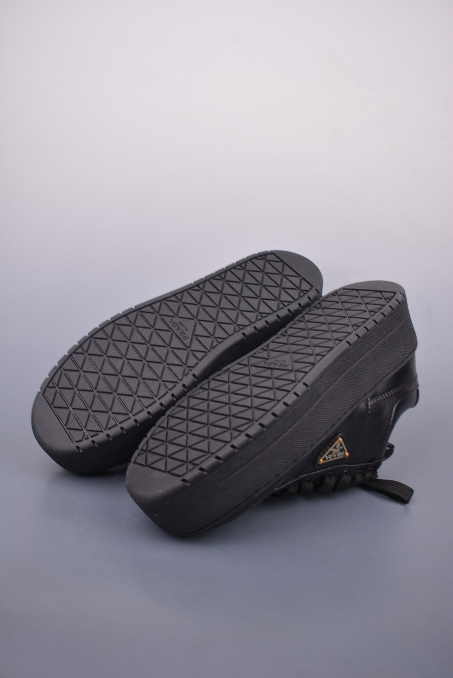 Prada Downtown Bold series thick-soled casual shoes all black 1E792M_3LPF_F0002_F_050