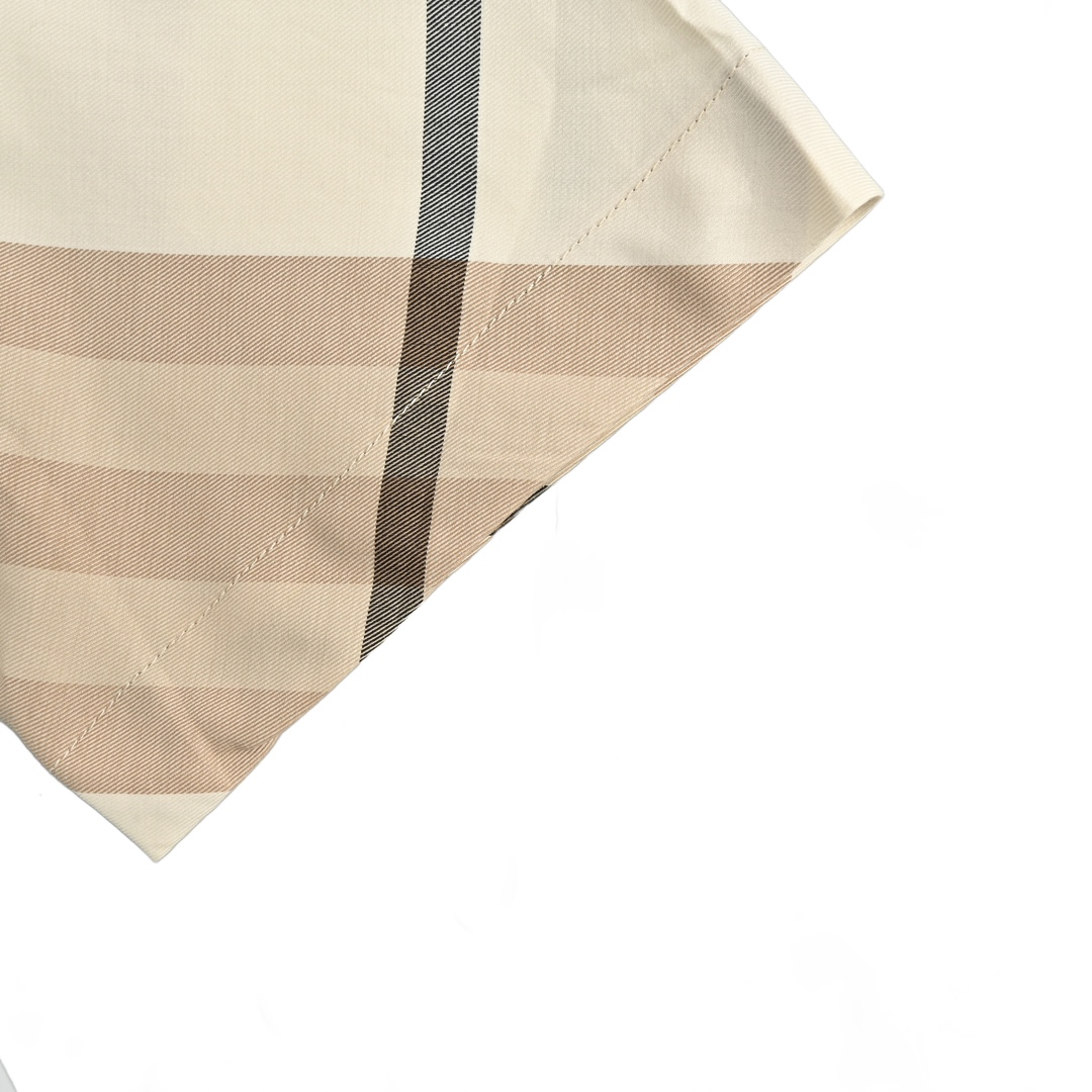 Burberry 24ss Warhorse Embroidered Plaid Short Sleeve Shirt