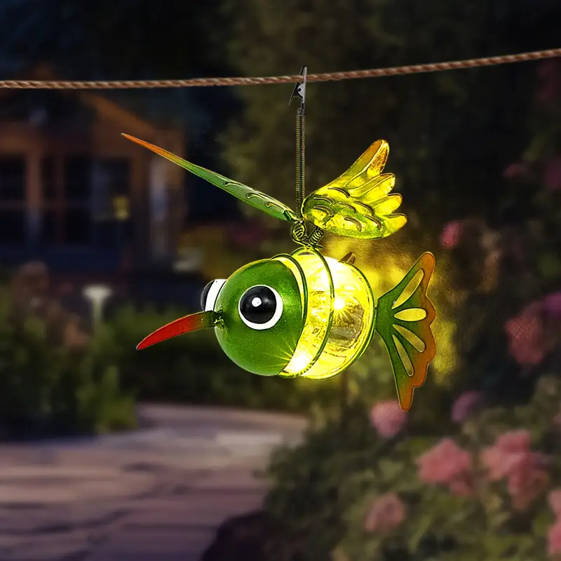 🎉🎉Garden courtyard decoration simulation insect chandelier🐦🐞🦋🦩🐝