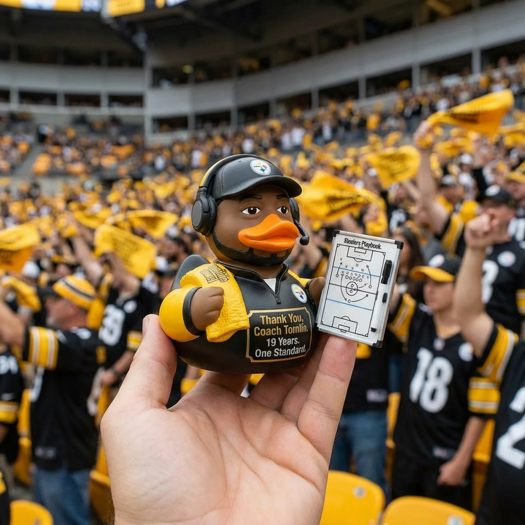 Coach Tomlin Tribute Duck – 19 Years. One Standard