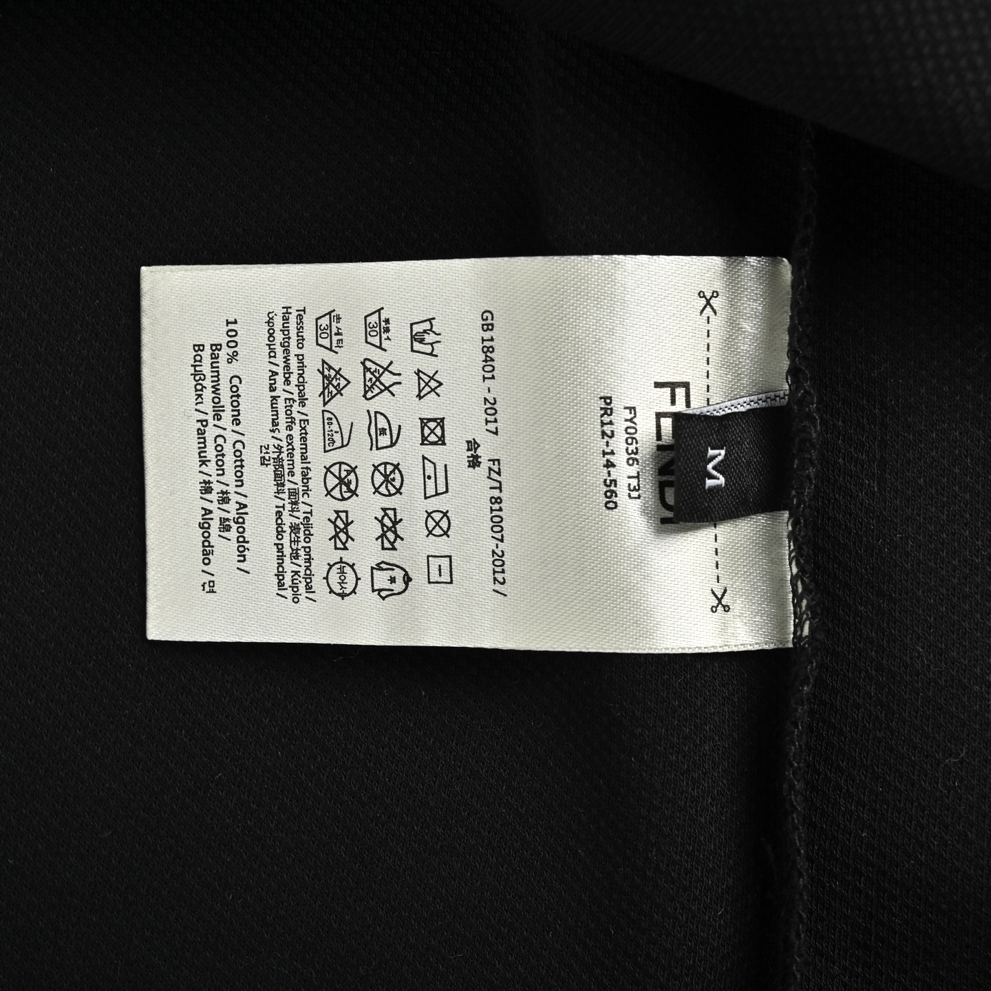 Fendi FF embroidered pocket zipper Polo short sleeve