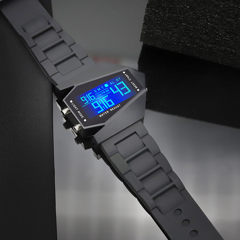 Creative Luminous Airplane Shape LED Watch