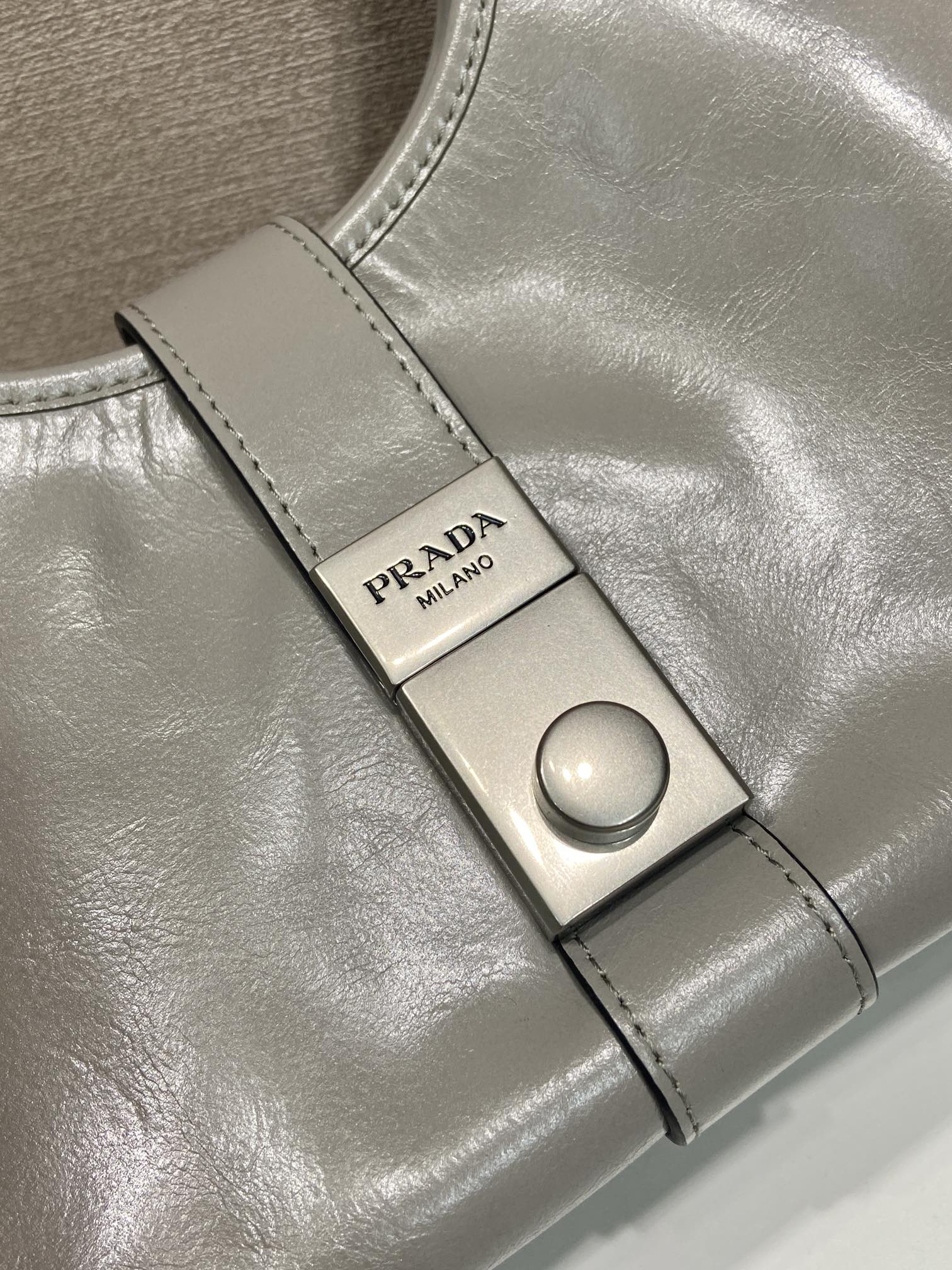 Prada waxed leather mini tote 1BG580