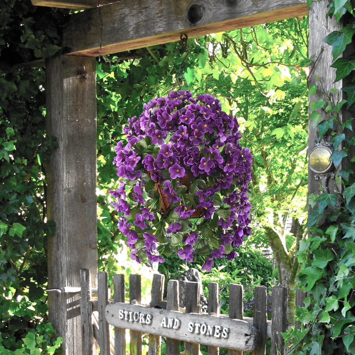 Artificial Hanging Flowers Basket