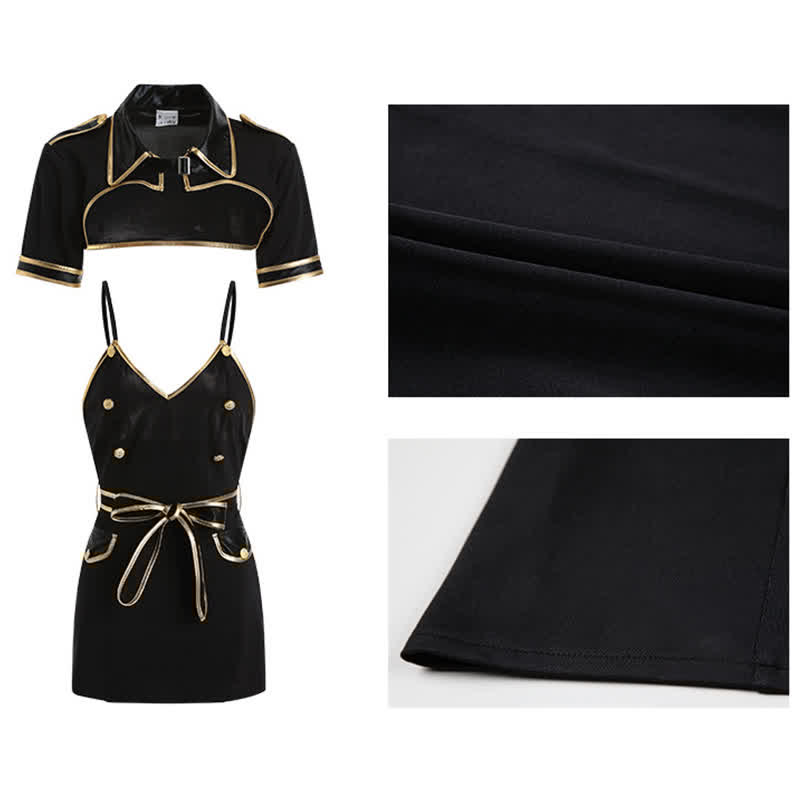 Cosplay Policewoman Uniform Lingerie Set