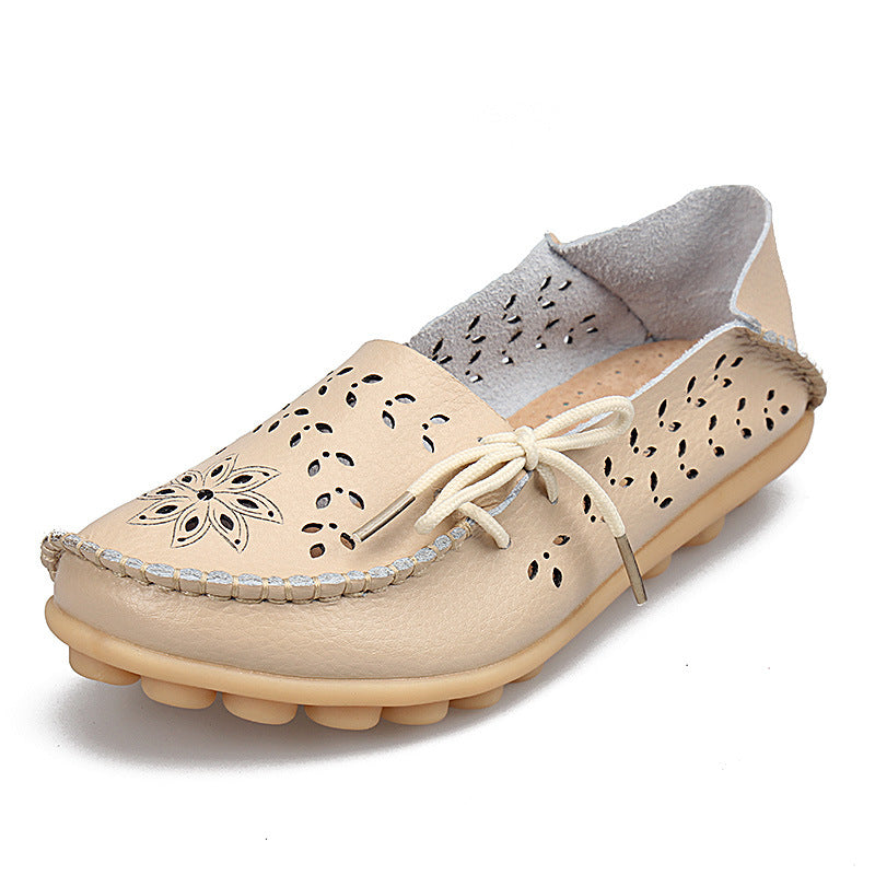 New Hollow Leather Casual Shoes