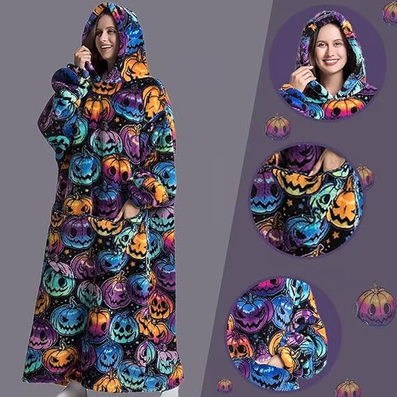 Cozy Oversized Blanket Hoodie with Big Pocket