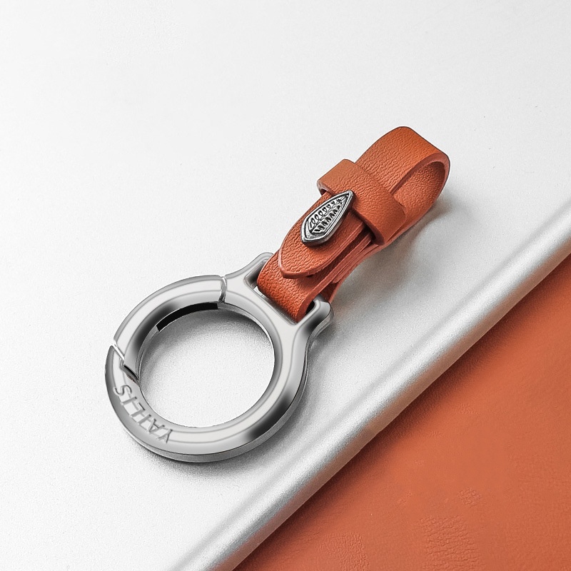 🔥Portable Zinc Alloy Leather Keychain