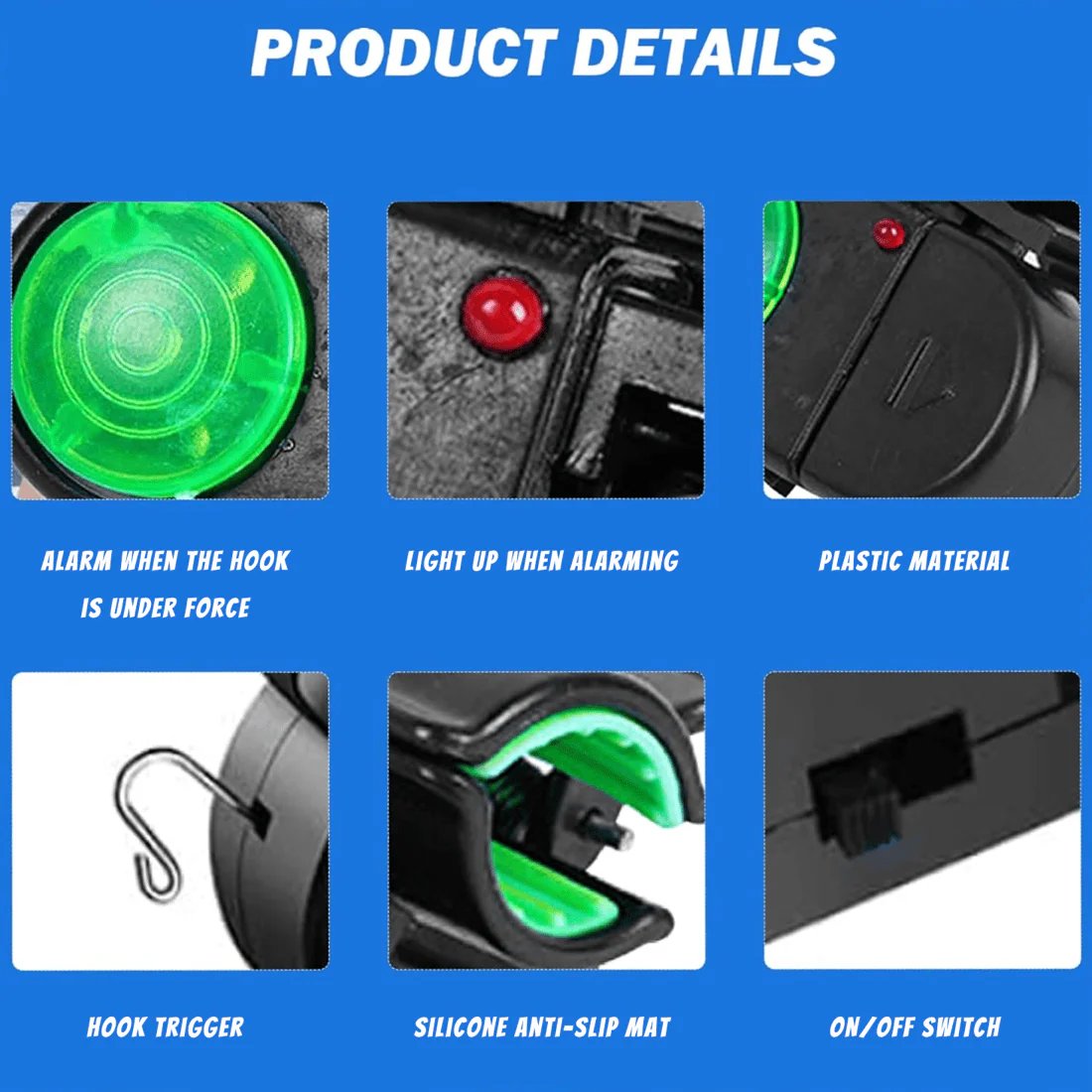 🔥Last Day Clearance Sale -🎣Fishing Bite Alarm with LED Light