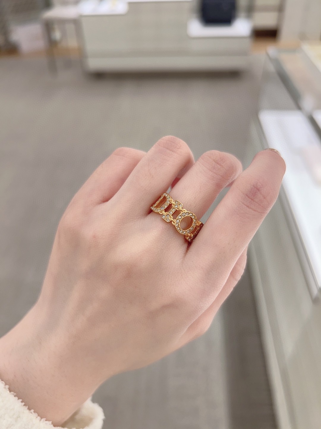Dior Alphabet Diamond Ring