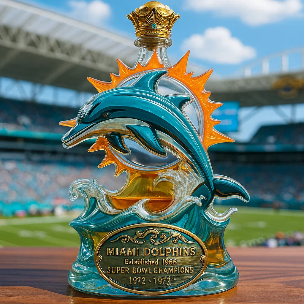 🐬Miami Dolphins Whiskey Bottle