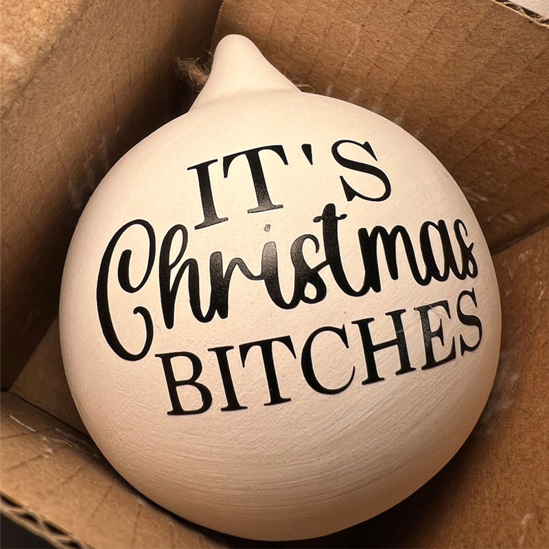 Rude Christmas Ornament