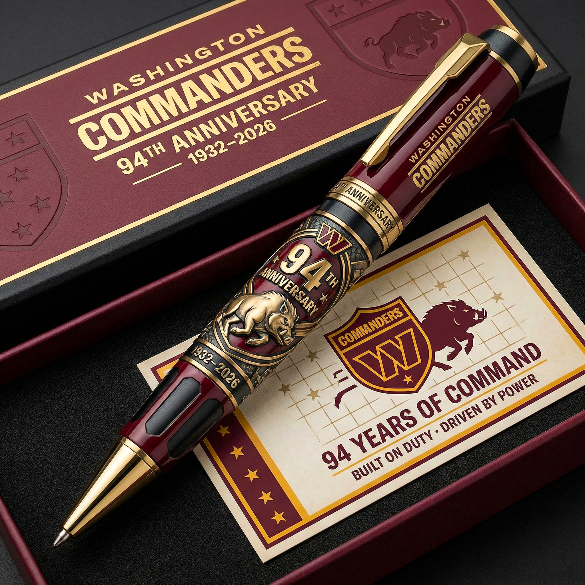 Washington Commanders 94th Anniversary Commemorative Pen