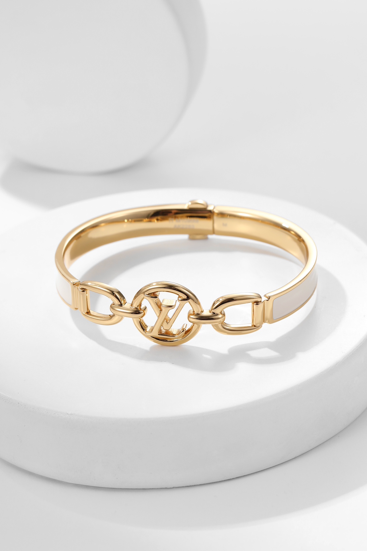 Louis Vuitton White Enamel Bracelet