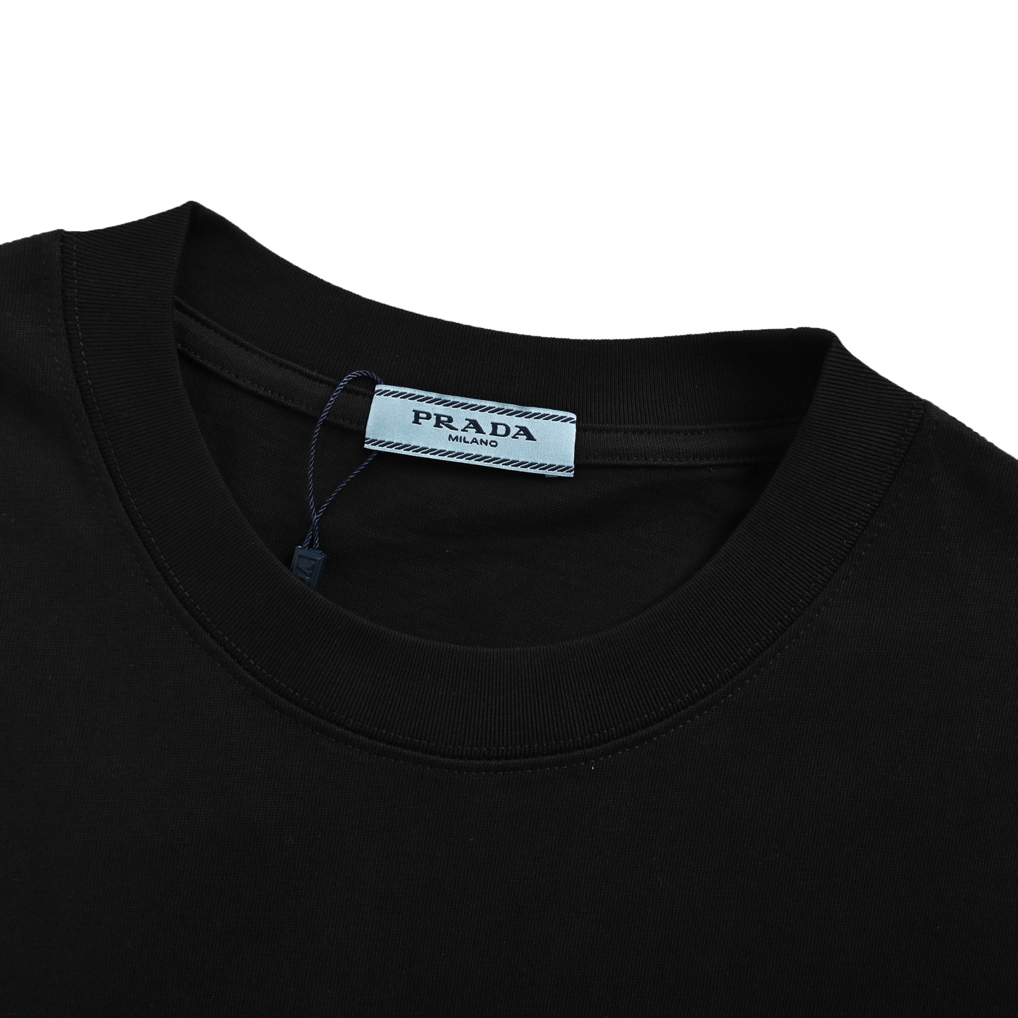 Prada 25ss hot diamond lettering logo short sleeve