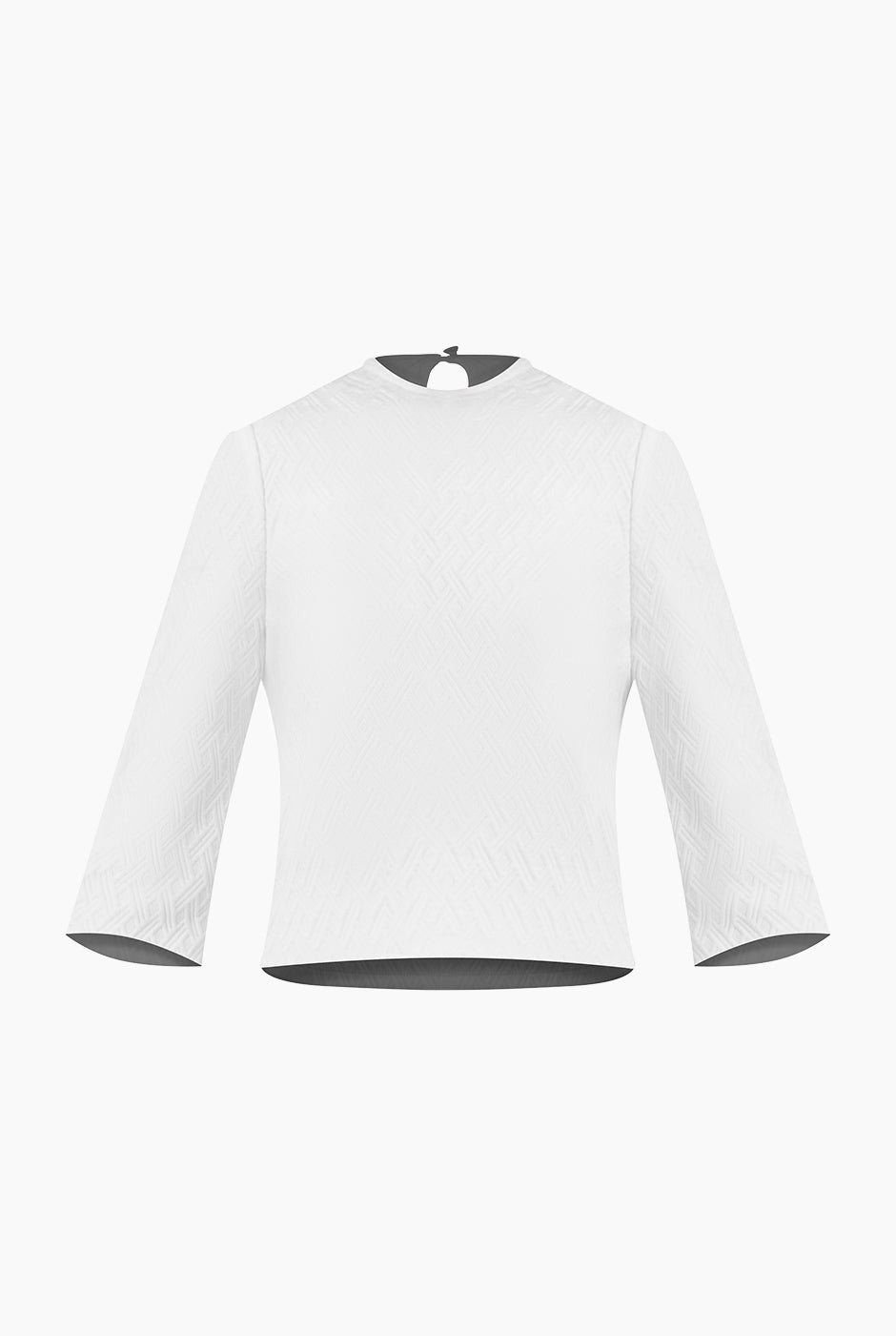 Blusa de manga 3/4 blanca