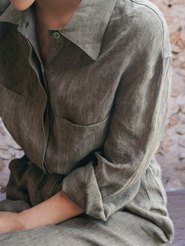 Casual Drawstring Waist Coverall