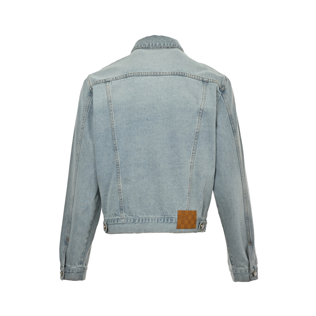Louis Vuitton 24Fw embroidered logo denim jacket