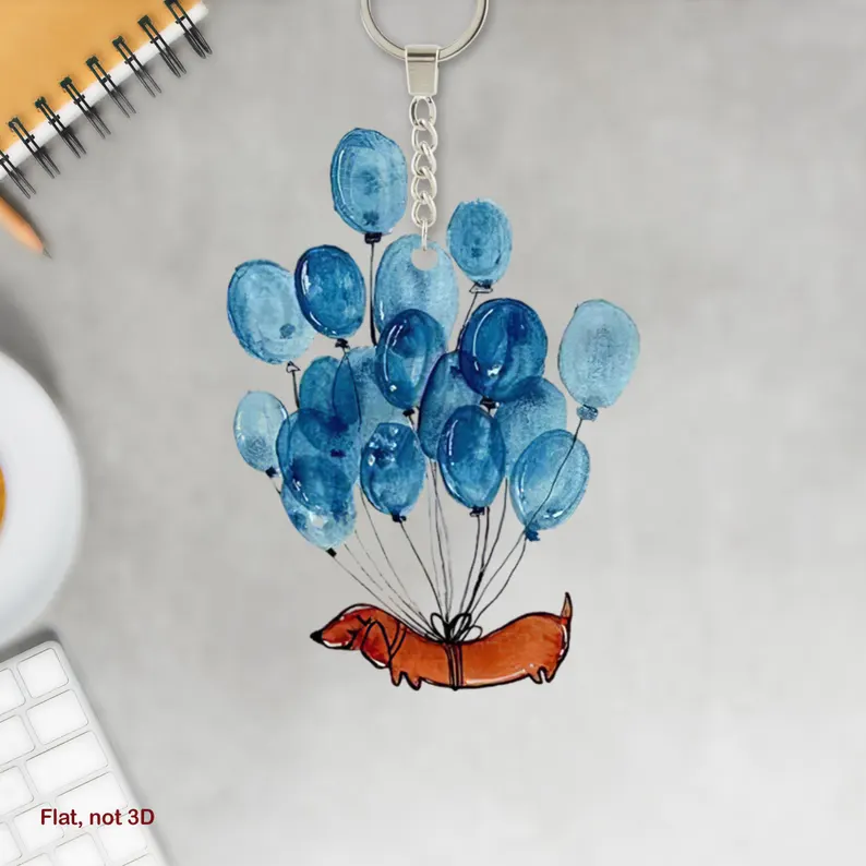 Dachshund Bubble Car Hanging Ornament,Christmas Ornament
