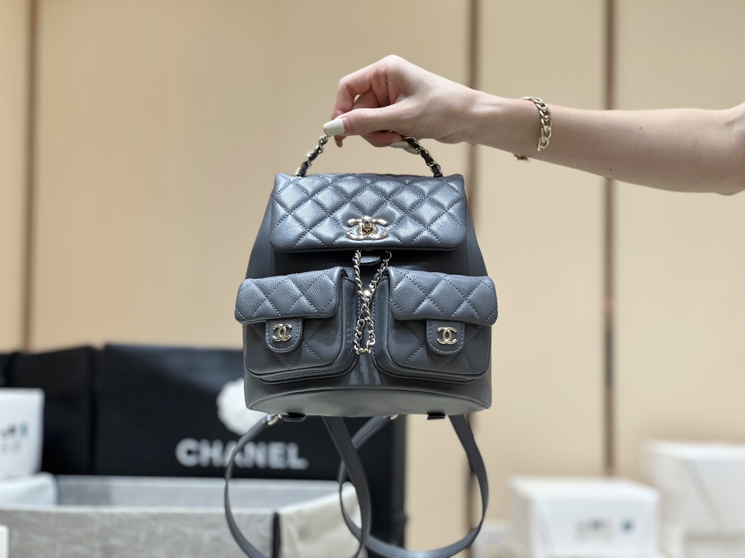 Chanel 24A duma double backpack 3860