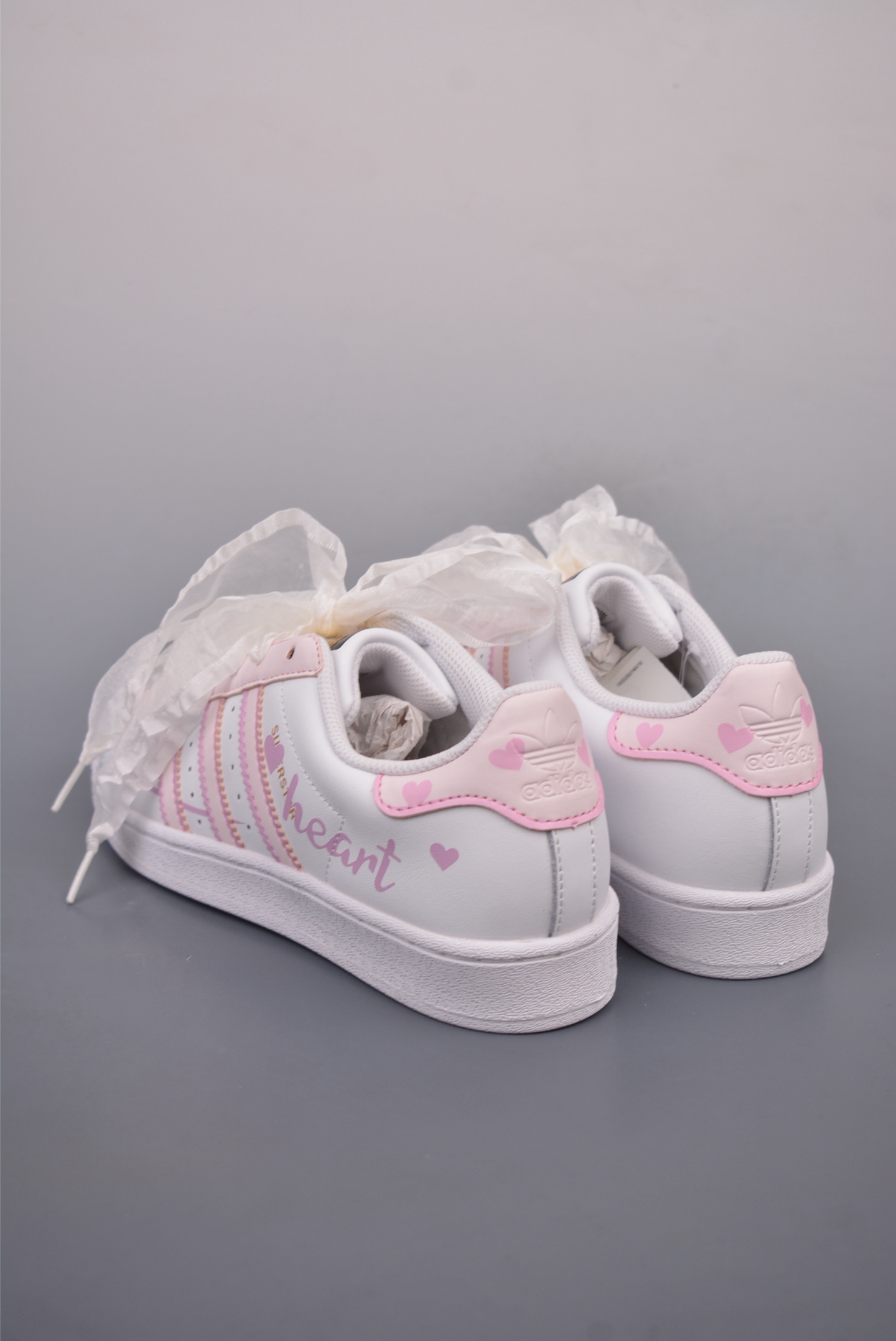 Adidas Originals Superstar Leather White and Pink Graffiti EG4958