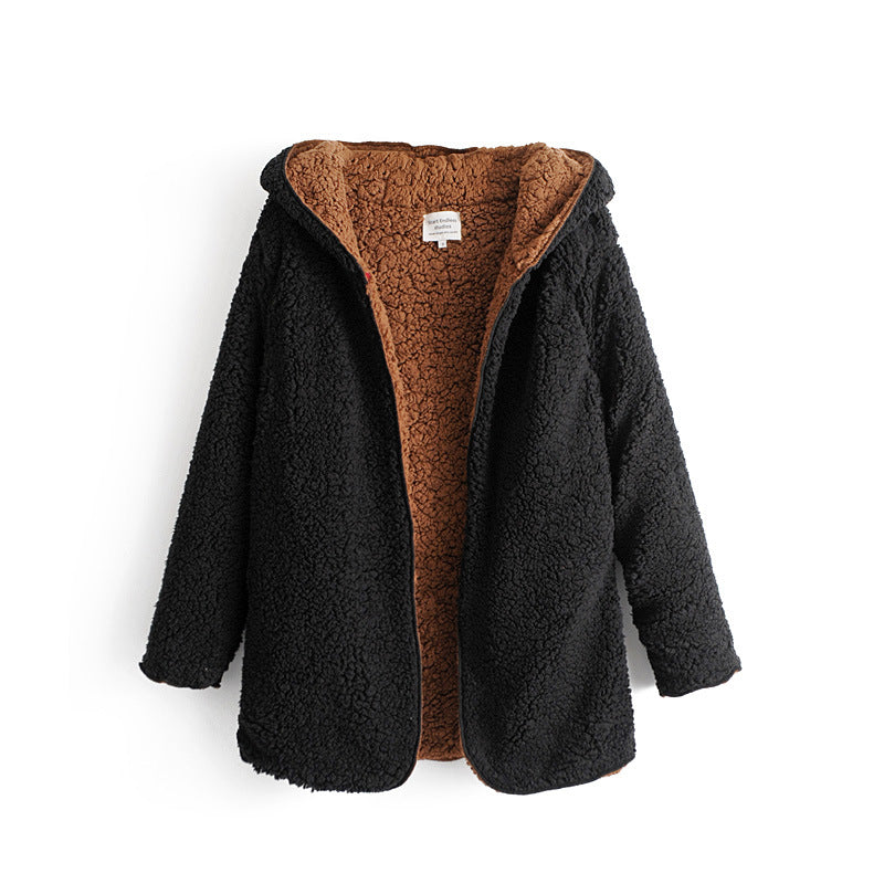 Women's Fashionable Terry Double-Sided Lazy Coat