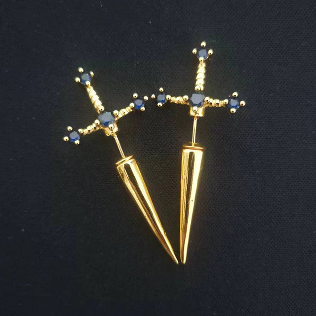 Gothic Sword Earrings