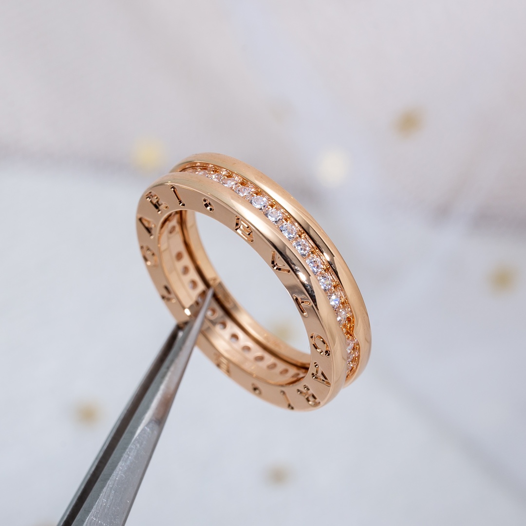 Bulgari zero single ring with diamond ring