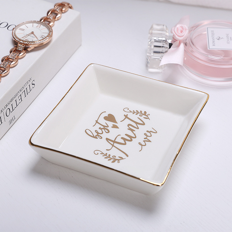 🎁Perfect Gift❤️Ceramic Jewelry Tray Trinket Dish