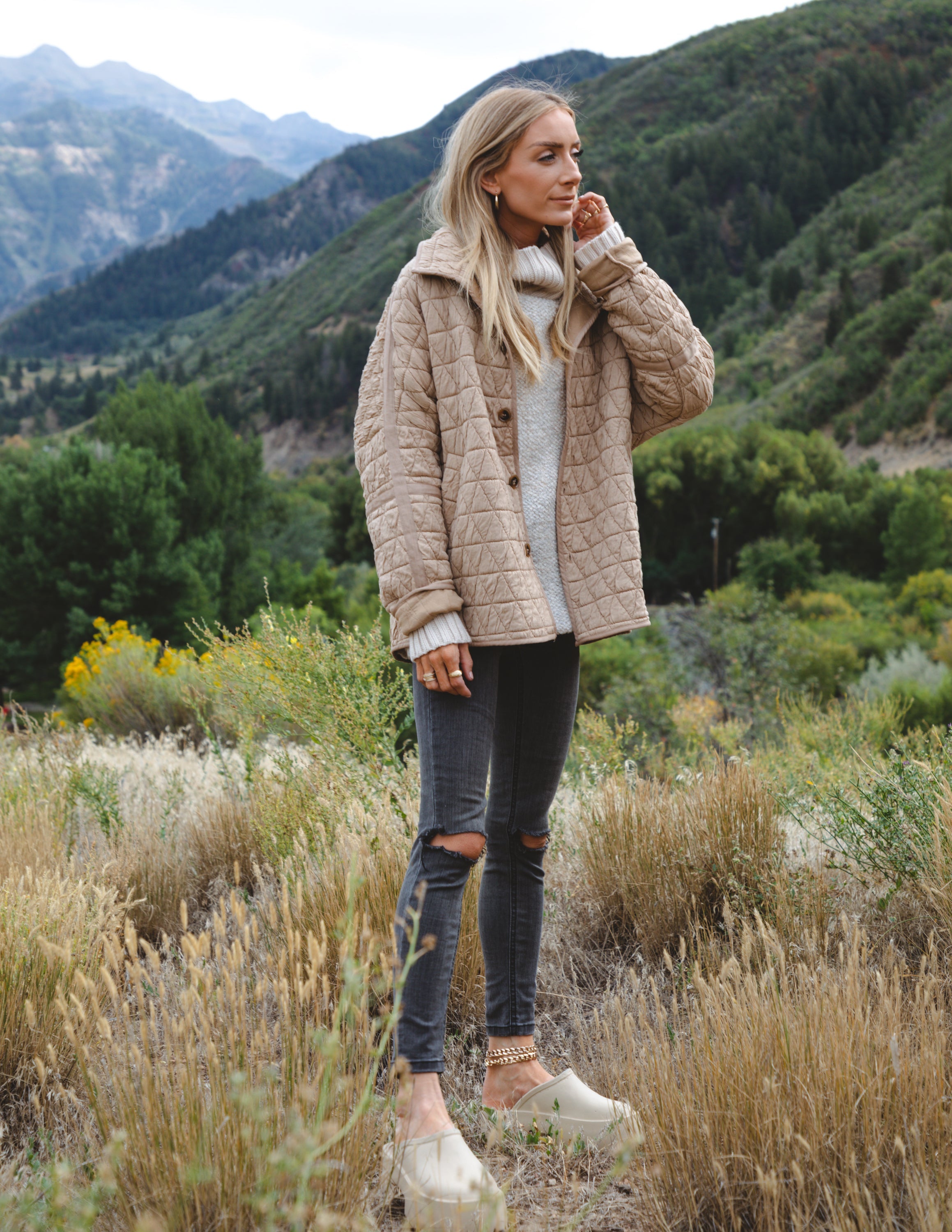 Ladies Fall Winter Jacket Quilted Cotton Triangle Twisted Thickened Knitting Double Pocket Turn Down Collar Coat