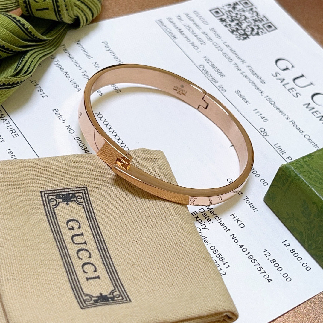 Gucci rose gold bracelet