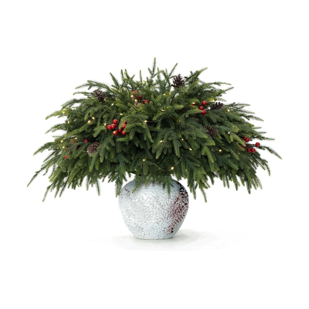 🎄Early Christmas Sale🎄Christmas Norfolk Pine Branches with Lights Set