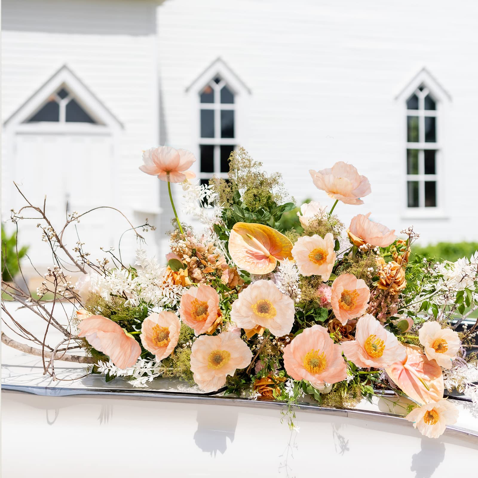 🔥Last Day 50% OFF🔥Artificial Poppy Silk Flowers for Home Decor, Wedding Bouquet(Set of 5 stems)📦BUY 2SETS GET 10% OFF & FREE SHIPPING NOW