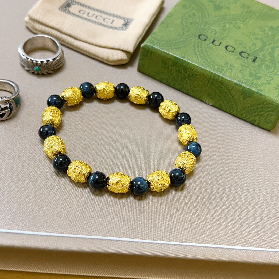 Gucci Blue Tiger Eye Bracelet