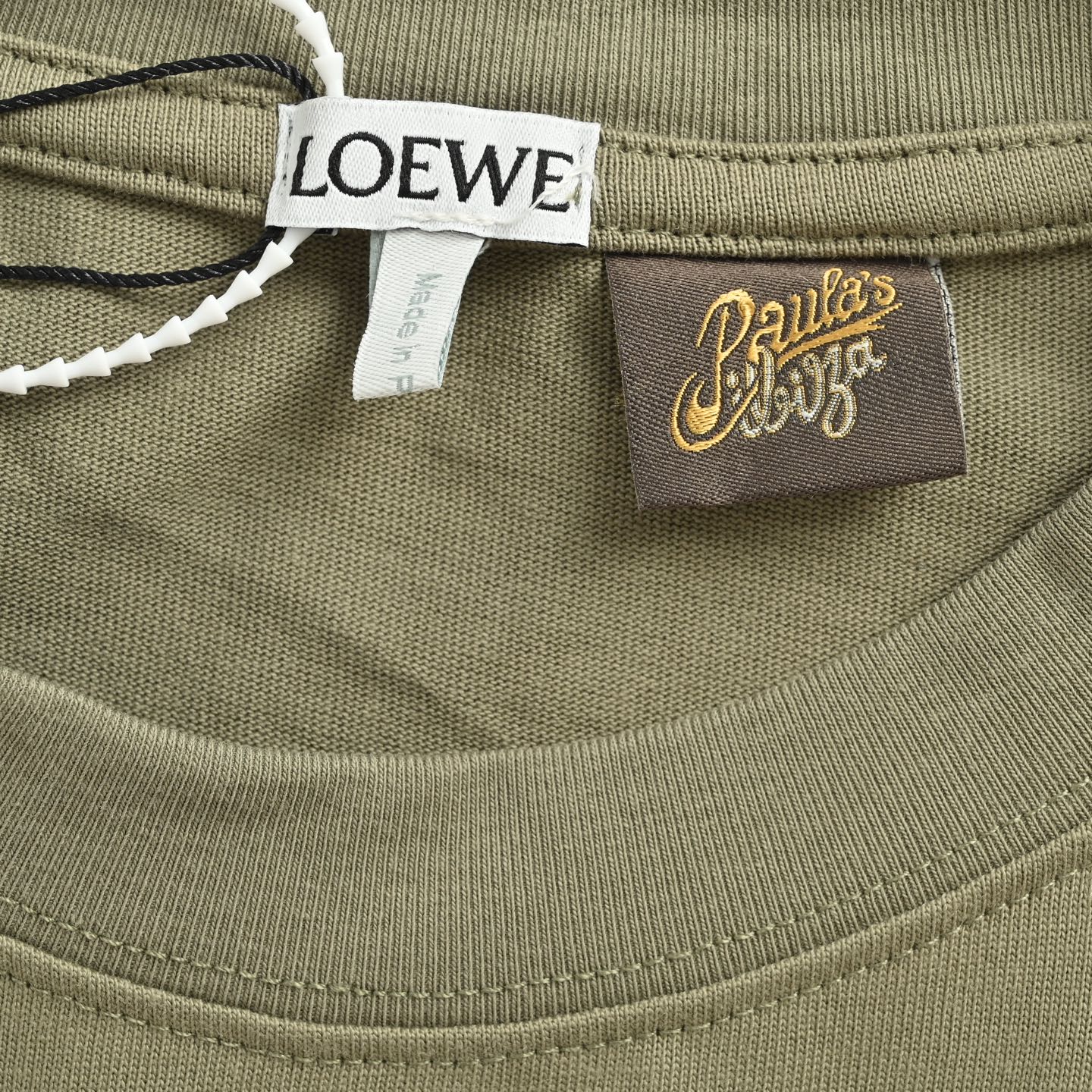 Loewe 25ss short-sleeved shirt with bear embroidery