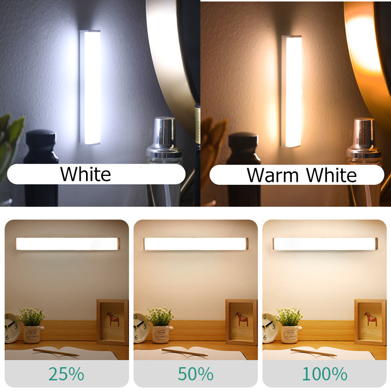 15/21/30 LED Portable Wireless PIR Motion Sensor Light Infrared Induction Lamp Super Bright Light Bar for Closet Cabinet