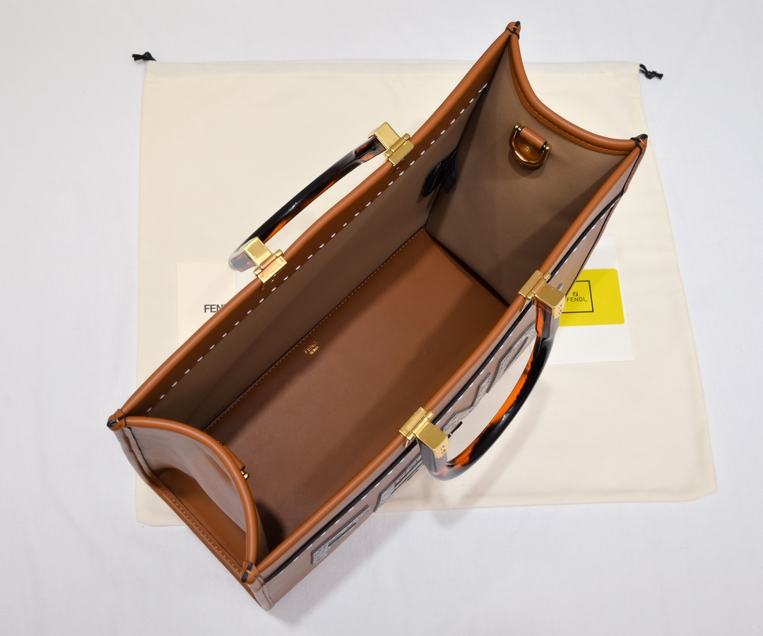 FENDI TOTE snake print tote bag 3363