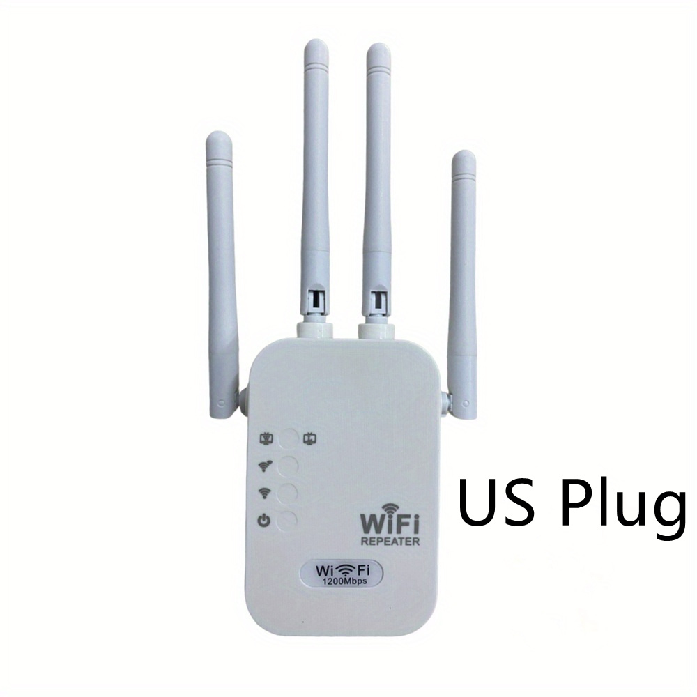 Wifi Signal Extender, 1200Mbps 2.4G/5G Dual Band Wireless Internet WiFi Amplifying Repeater/Router/AP Signal Booster, Greater Coverage Extender And Signal Amplifier For Home Work With All Routers