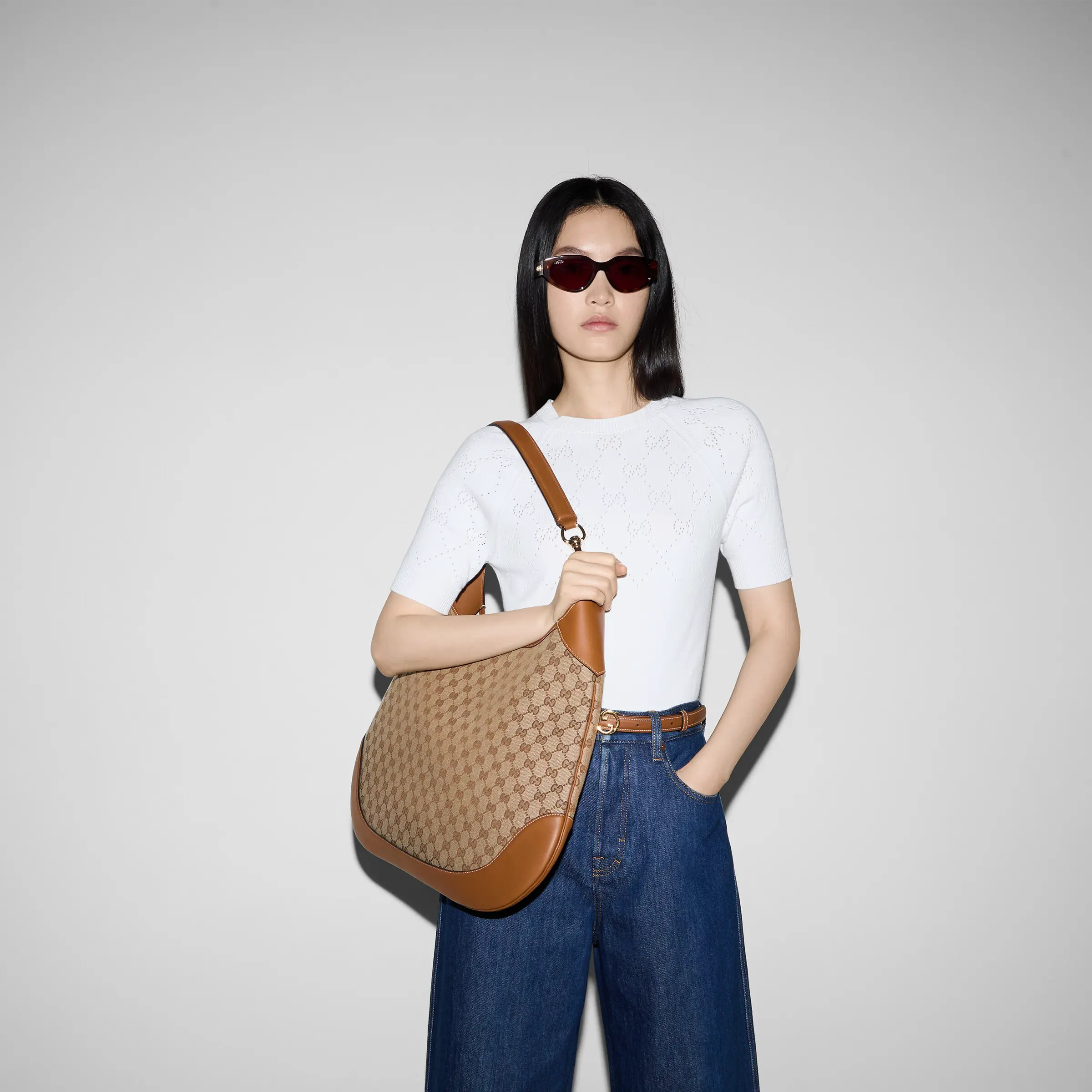 Gucci Body Double Lock Large Shoulder Bag 815923HAAKG9755