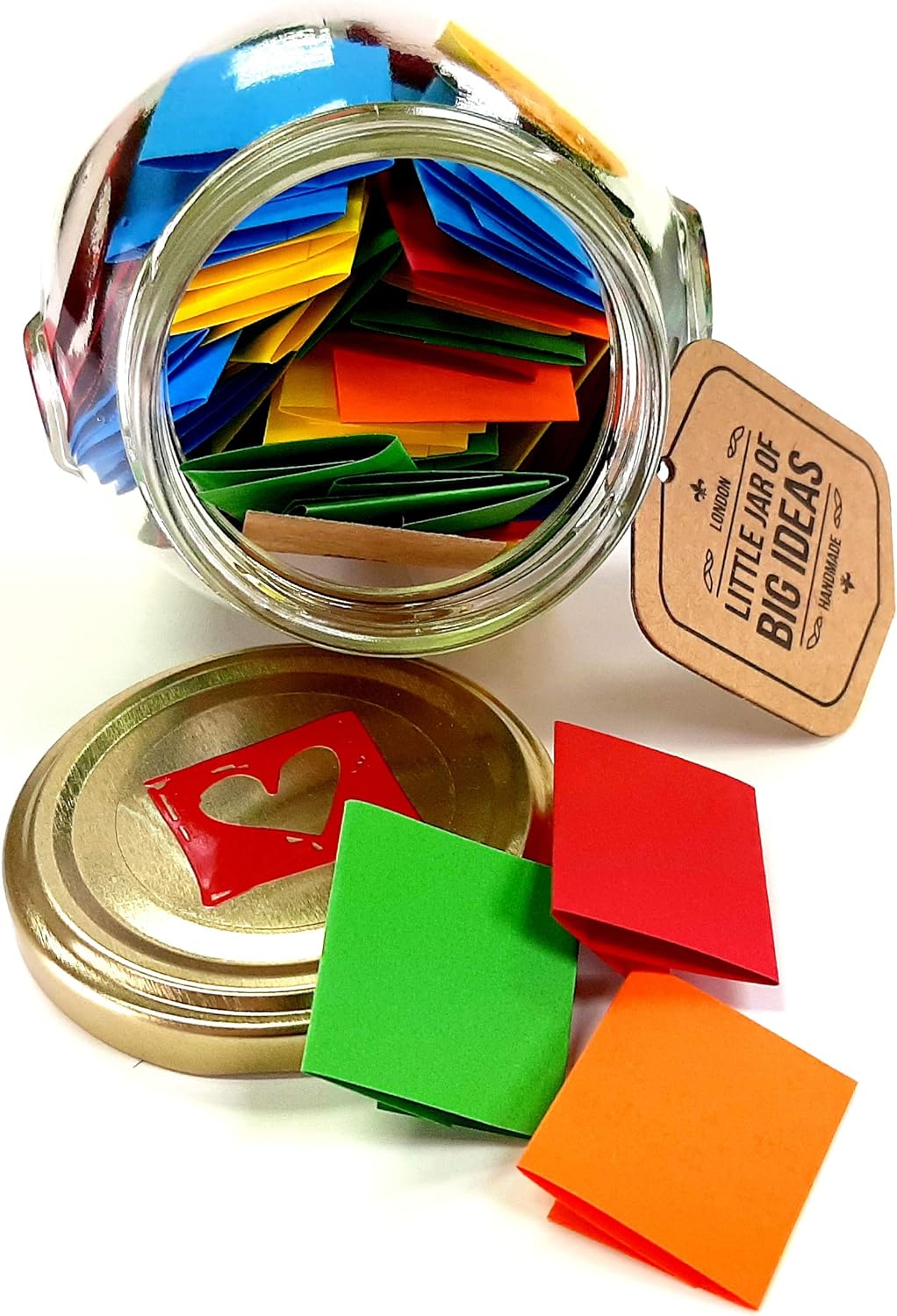 Little Jar of Big Ideas - 100 Date Ideas - Pick One & Let's Go(Unique Thoughtful Gift) - Artisan Handcrafted Gift
