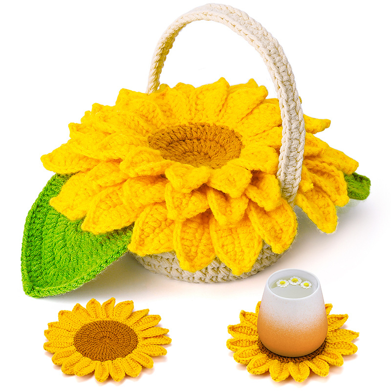 🔥Last Day 50% OFF🔥Crochet Flower Kits Coasters For Beginners📦BUY 2 GET 10% OFF & FREE SHIPPING NOW