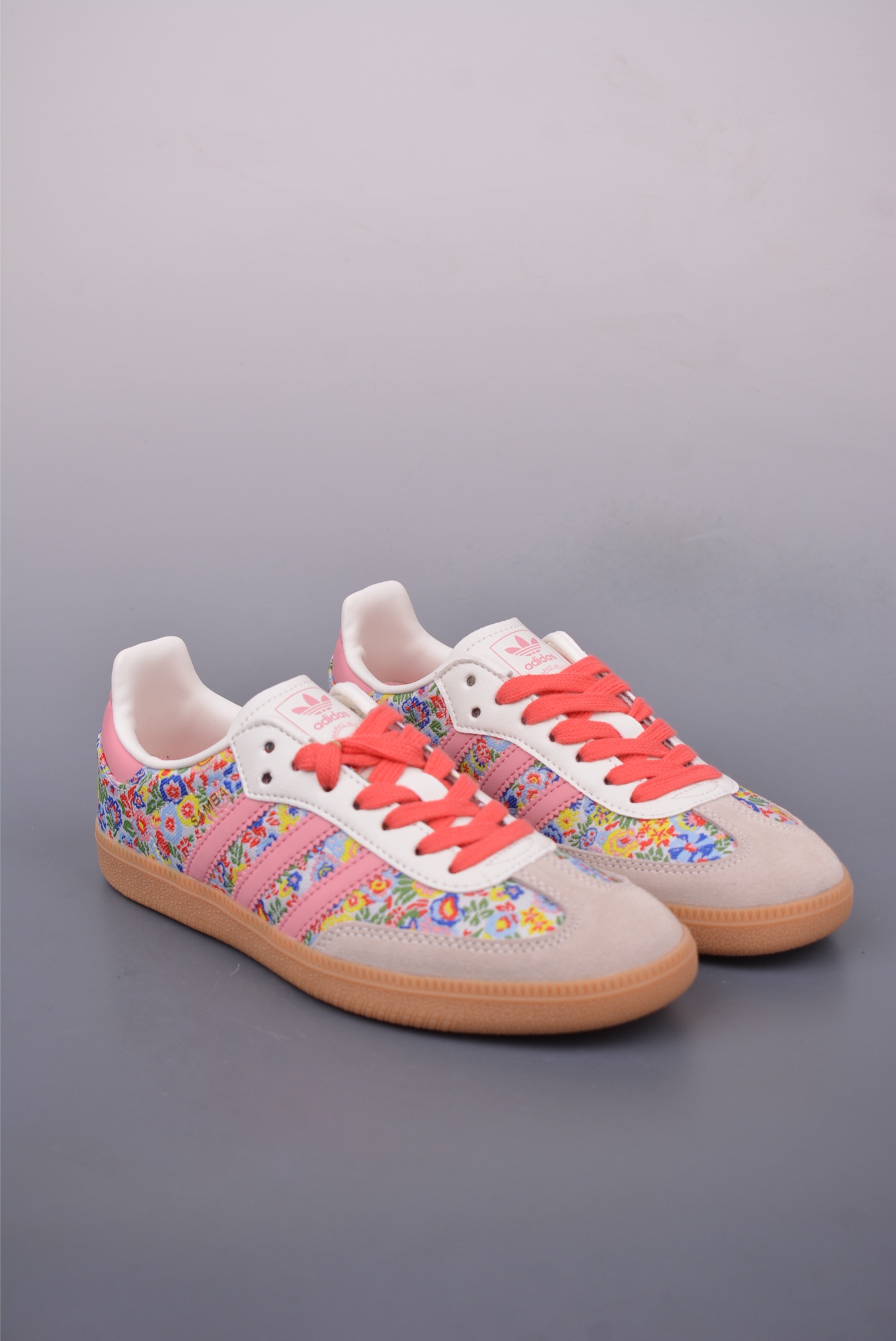 Adidas Originals Samba OG sneakers Beige and Grey Floral JI0280