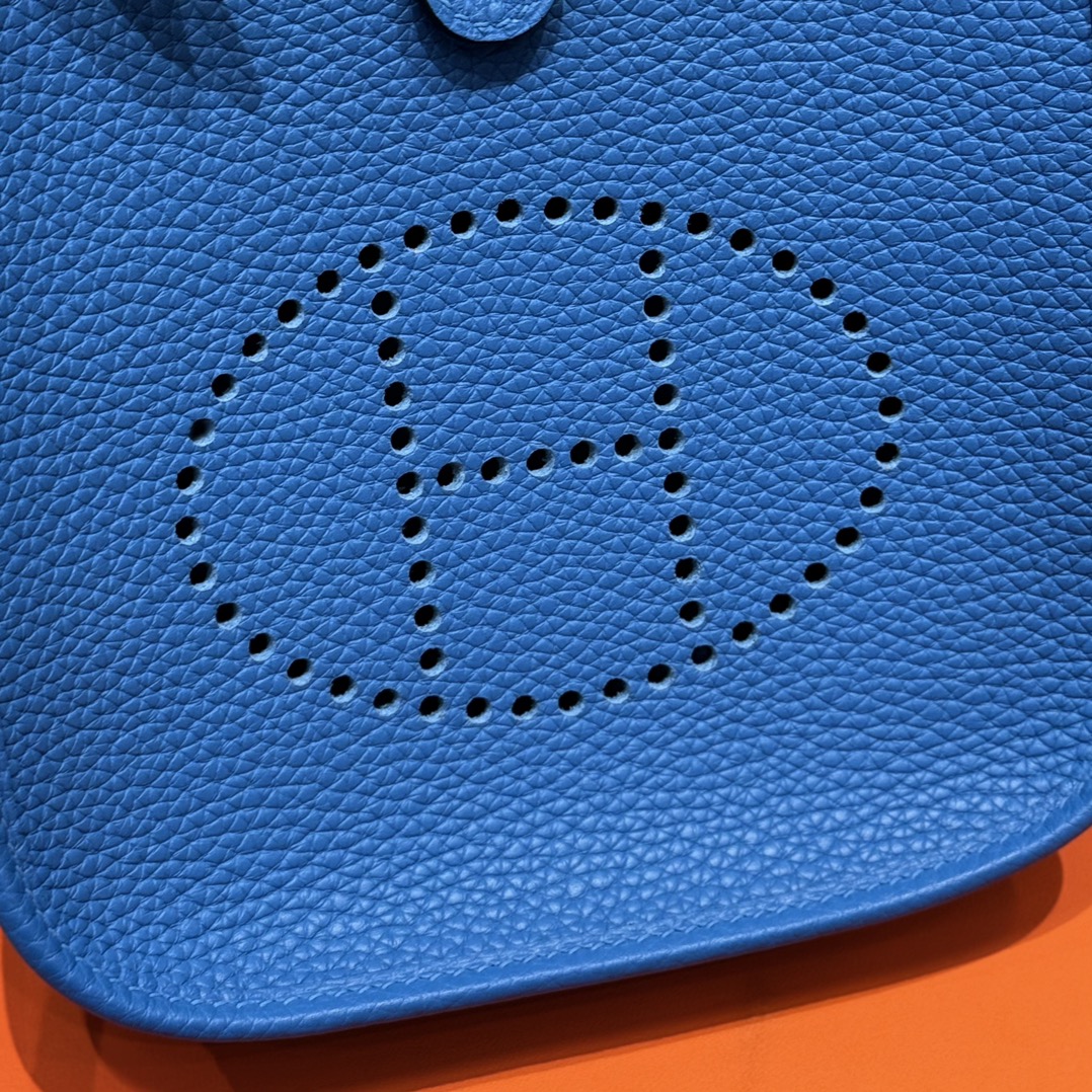 Hermès Evelyne 17 Blue zelige handbag (handmade to order)