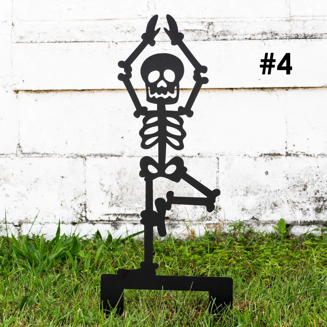 💀Yoga Skeletons – Dancing Halloween Skeleton Stakes🎃