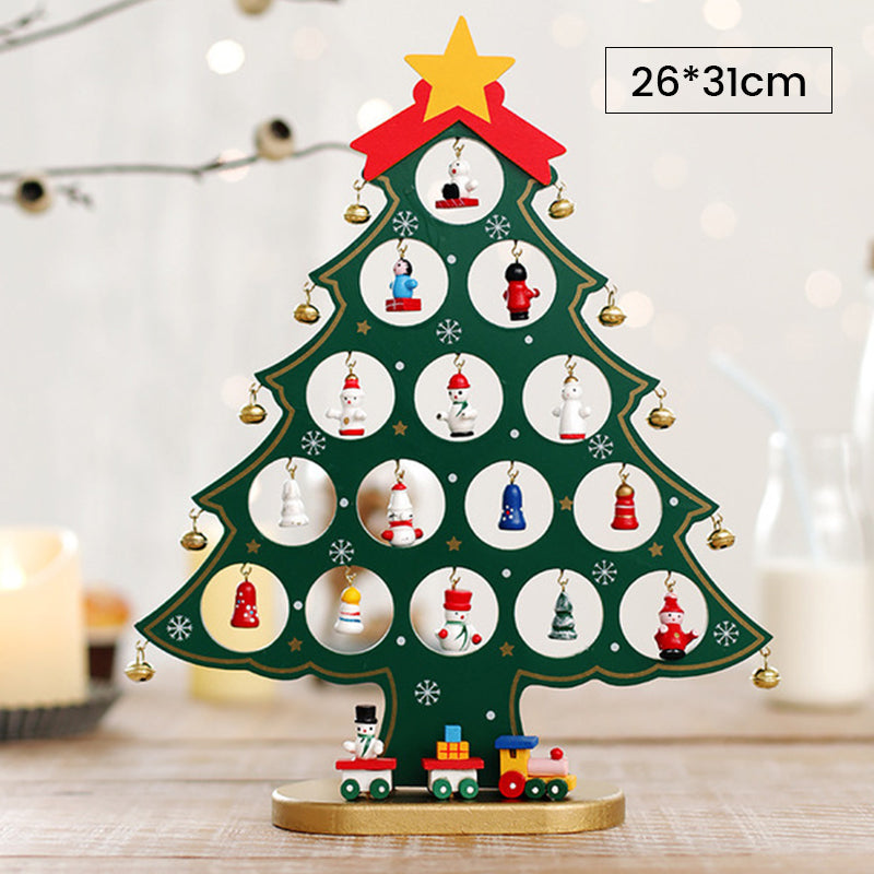 🎄Early Christmas Sale 50% OFF - 【Tiktok Hot Sale】DIY Wooden Mini Christmas Tree Set-BUY 2 FREE SHIPPING