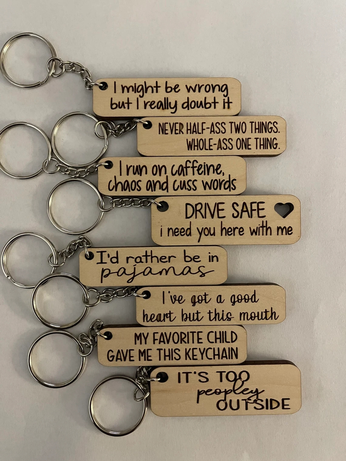 Keychain With Fun Sayings