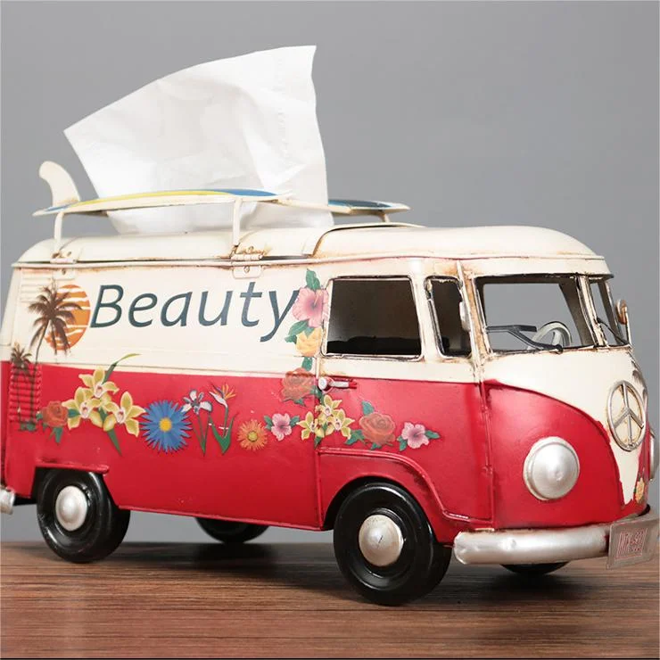 🚐Vintage Car Metal Tissue Box