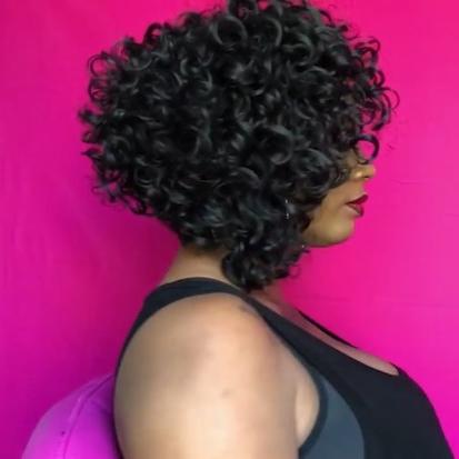 NEW GLUELESS SHORT CURLY 7'' WIG
